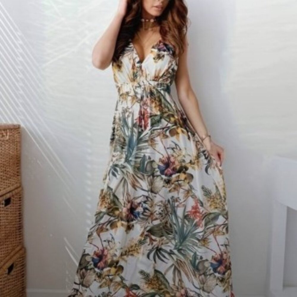 H&M Long Floral Dress | Size 10